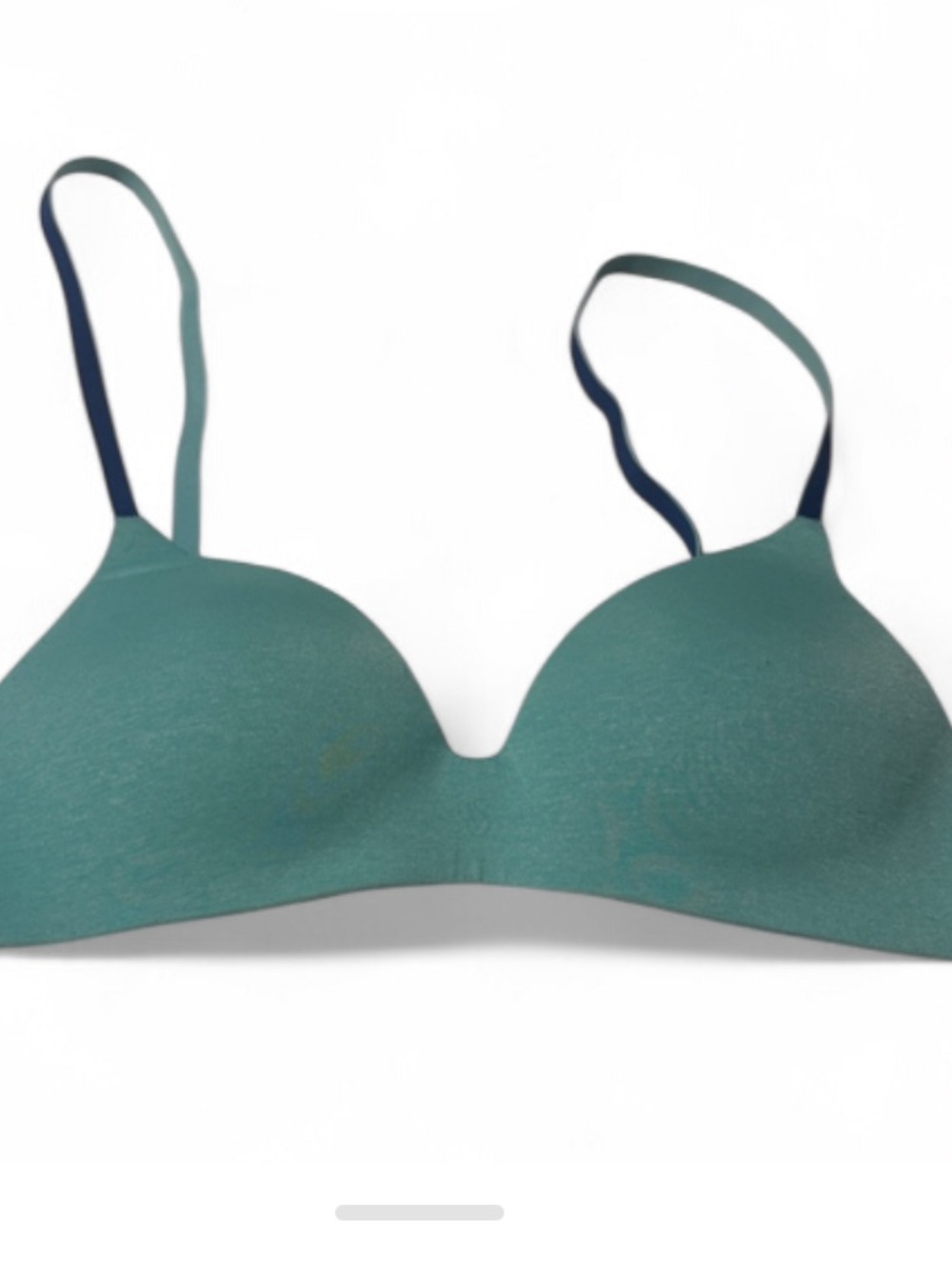 Body by Victoria's Secret No Wire Teal Molded T-Shirt Bra with Contrast Straps
